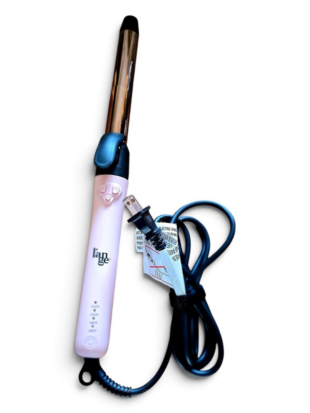 L'ange Le Pirouette Blush Pink Rotating Curling Iron/Wand - Barrel Hair Curler